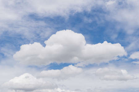 White cloud in the blue sky