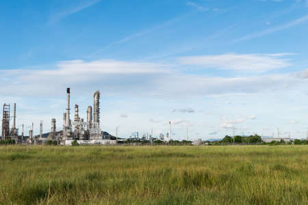 Petrochemical industry power station in afternoon of Thailandの写真素材