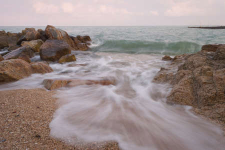 Beach and tropical sea in Thailandの写真素材