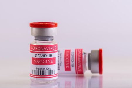 Vaccine bottle with Syringe for injection vaccine Covid-19 or Coronavirus