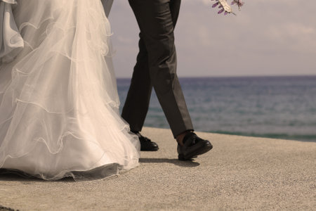 photo of a mixed coupleの写真素材