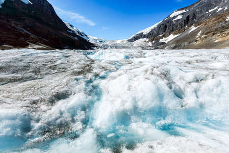 Melting ice from mountainの写真素材