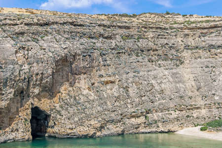 dwejra cave in Gozo maltaの写真素材
