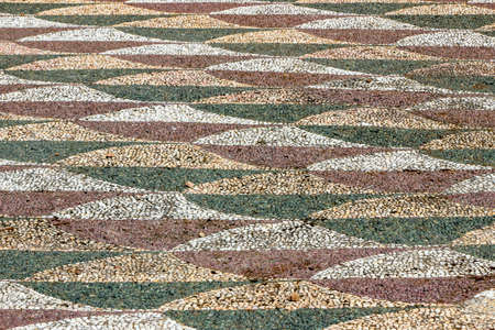 old floor at bath of caracallaの写真素材