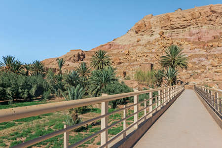 bridge at Ait-Ben-Haddou villageのeditorial素材