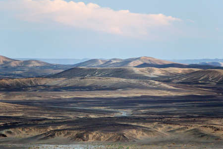 Desert Landform With Rocky Hills