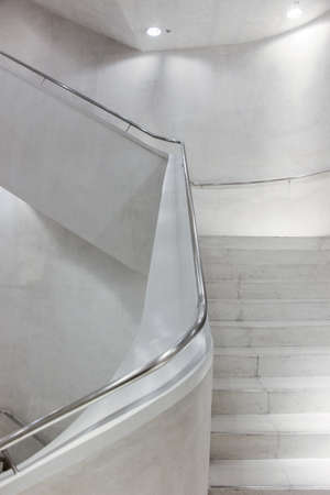 modern concrete spiral stairsの写真素材