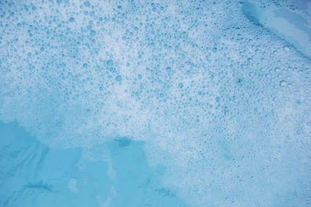 Blue foamy waterの写真素材