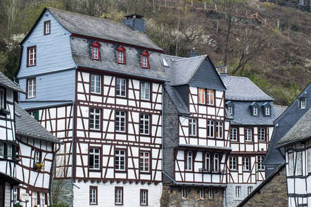 Monschau old town half-timbered house in the Eifel