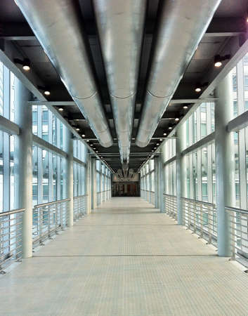 overheard pedestrian bridge