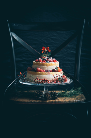 Christmas cakeの写真素材