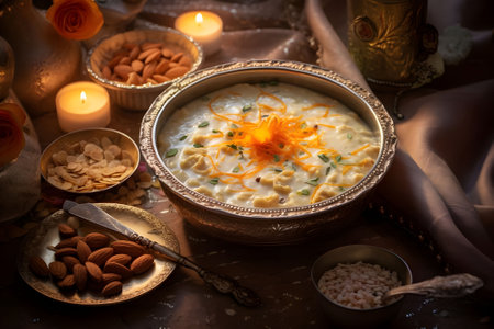 Kheer a traditional food for Diwali Generative Aiの素材