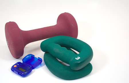 Fitness and exercise equipment for health and weight lossの写真素材