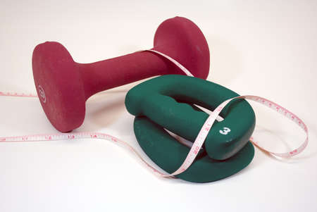 Fitness and exercise equipment for health and weight lossの写真素材