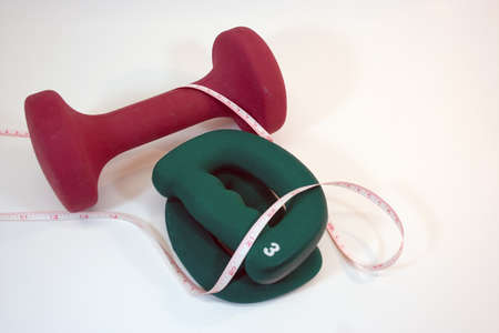 Fitness and exercise equipment for health and weight lossの写真素材