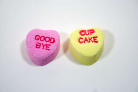 Valentine hearts with various sentimentsの写真素材