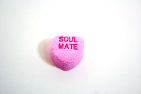 Valentine hearts with various sentimentsの写真素材