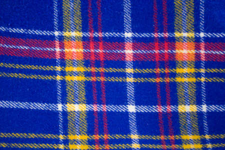 Background picnic blanket blue yellow red white texture
