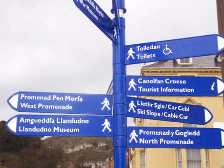 amenity direction sign.の写真素材