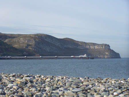 Pebble eye view of Great Orme. の写真素材