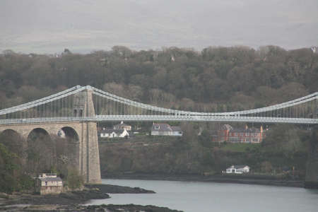 THOMAS TELFORD'S MENAI BRIDGE. の写真素材