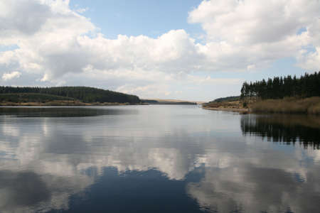 Alwen reservoir. North Wales.の写真素材