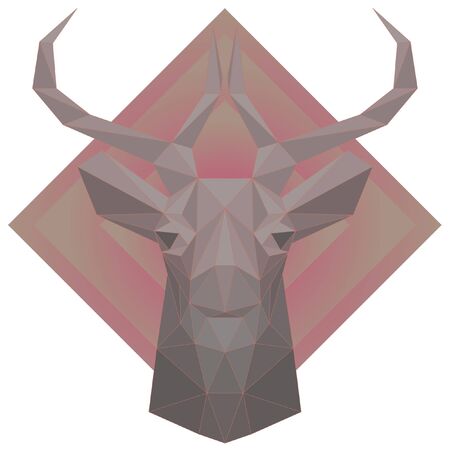 christmas  3d style reindeer iconのイラスト素材