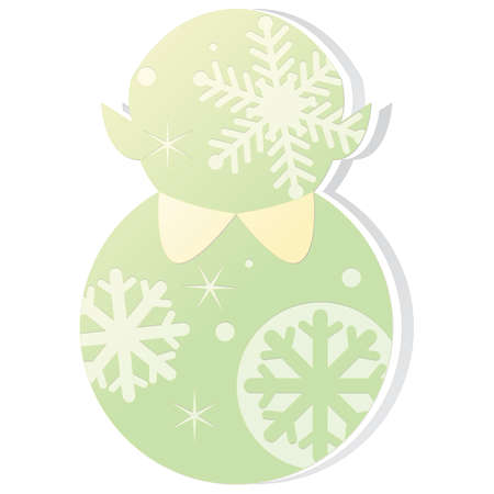 christmas winter theme elf iconのイラスト素材