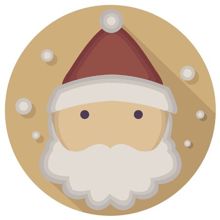 christmas vintage santa iconのイラスト素材