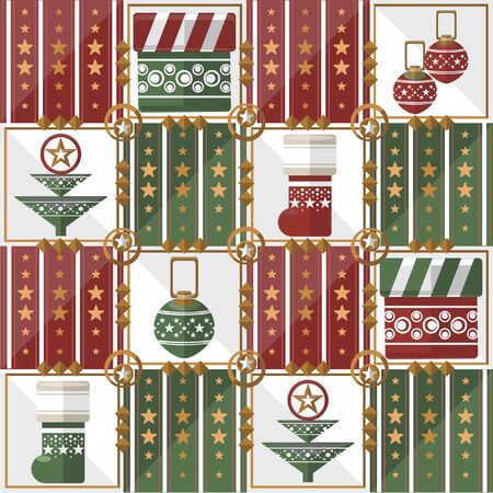 Christmas classic  poinsetta iconのイラスト素材