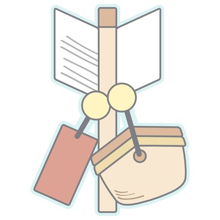 Japanese New Year Cute Sticker Iconのイラスト素材