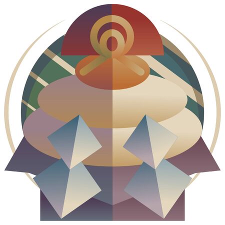 Japanese Traditional New Year items Iconのイラスト素材