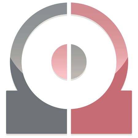 glossy abstract disaster prevention iconのイラスト素材