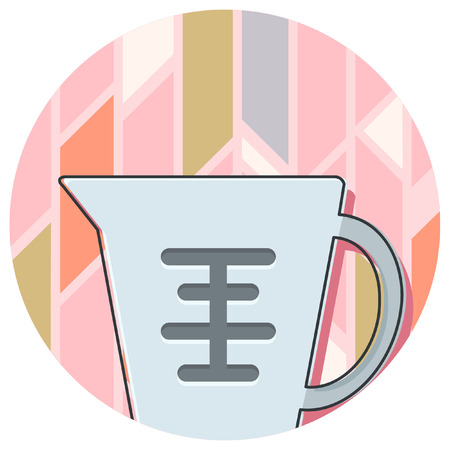 kitchen item in abstract background iconのイラスト素材
