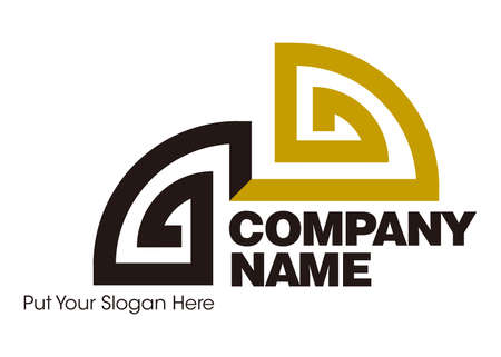 Corporate logo design ideas. Trust and development. Leap. Logo design template element. Vectorのイラスト素材