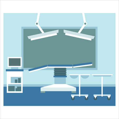 Hospital interior vector illustrationのイラスト素材