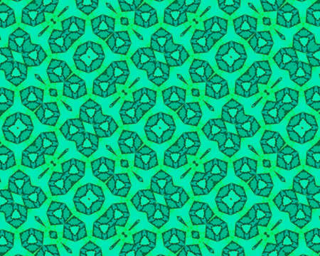 Special pattern Background Green Colored shapes and lines styleの写真素材