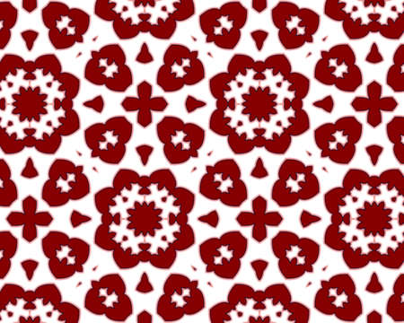 Special pattern Background Red Colored Floral motifの写真素材