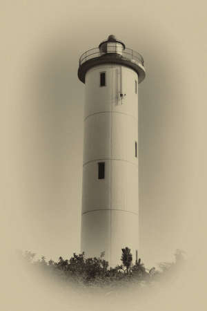 Sepia Close-up of a Lighthouse During Daytimeの写真素材