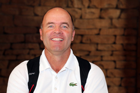 LEVET, THOMAS  - NOVEMBER 15: Pro Golfer Playing at Gary Player Charity Invitational Golf Tournament posing for picture on November 15, 2015, Sun City, South Africa.のeditorial素材
