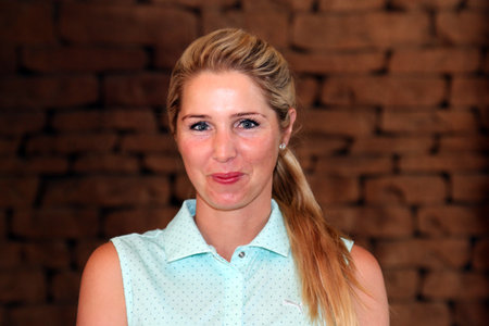 MONTGOMERY, DANIELLA - NOVEMBER 15: Pro Golfer Playing at Gary Player Charity Invitational Golf Tournament posing for picture on November 15, 2015, Sun City, South Africa.のeditorial素材