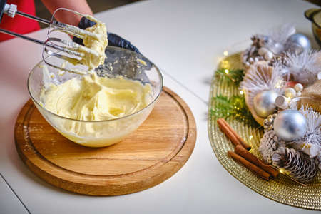 Mixer for mixing cream. close up. Vercion 2の写真素材