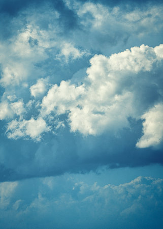 blue sky with cloud closeup
