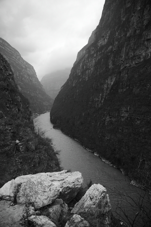 Jinkou River Canyon landscape viewの写真素材