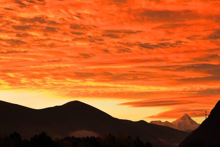 Nature landscape scenery view of gong gashanの写真素材