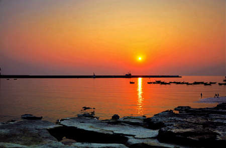 Sunset glowの写真素材