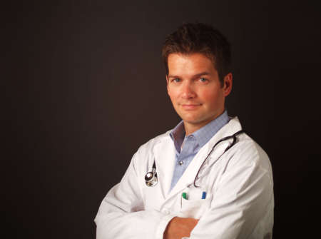 man in doctors uniformの写真素材