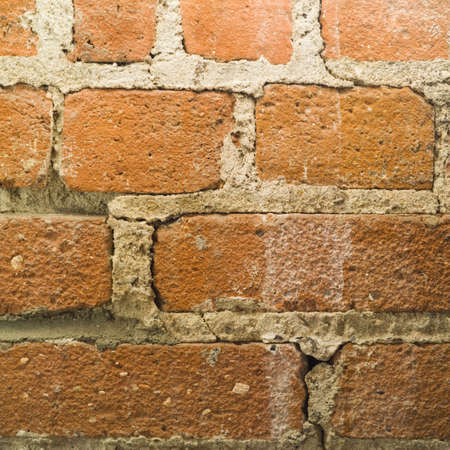 studio shot of brick wall exterior surface