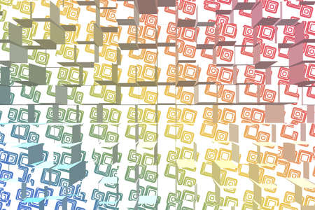 Colorful Abstract Cubes Background