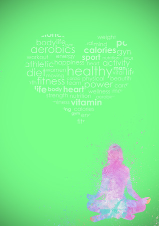 Fitness Colorful Abstract Backgroundの写真素材